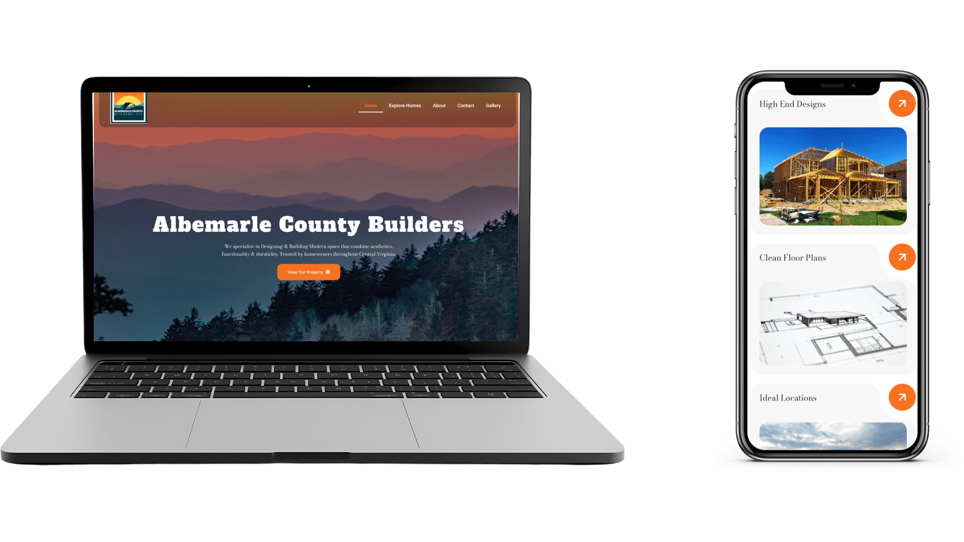 Albemarle County Builders website